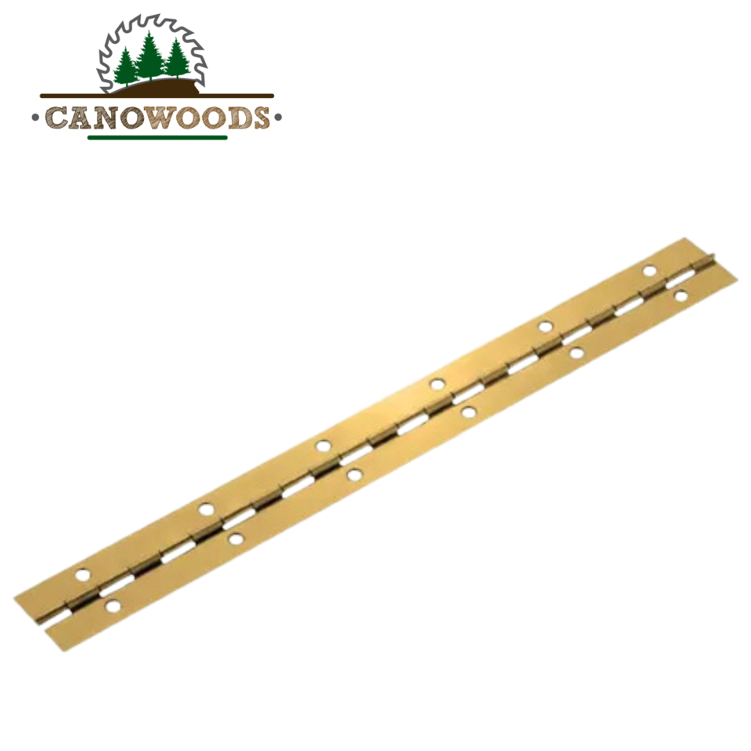 Bisagra De Piano De 250mm Con Tornillos - Perfecta Para Proyectos De Carpintería, Casas De Muñecas O DIY